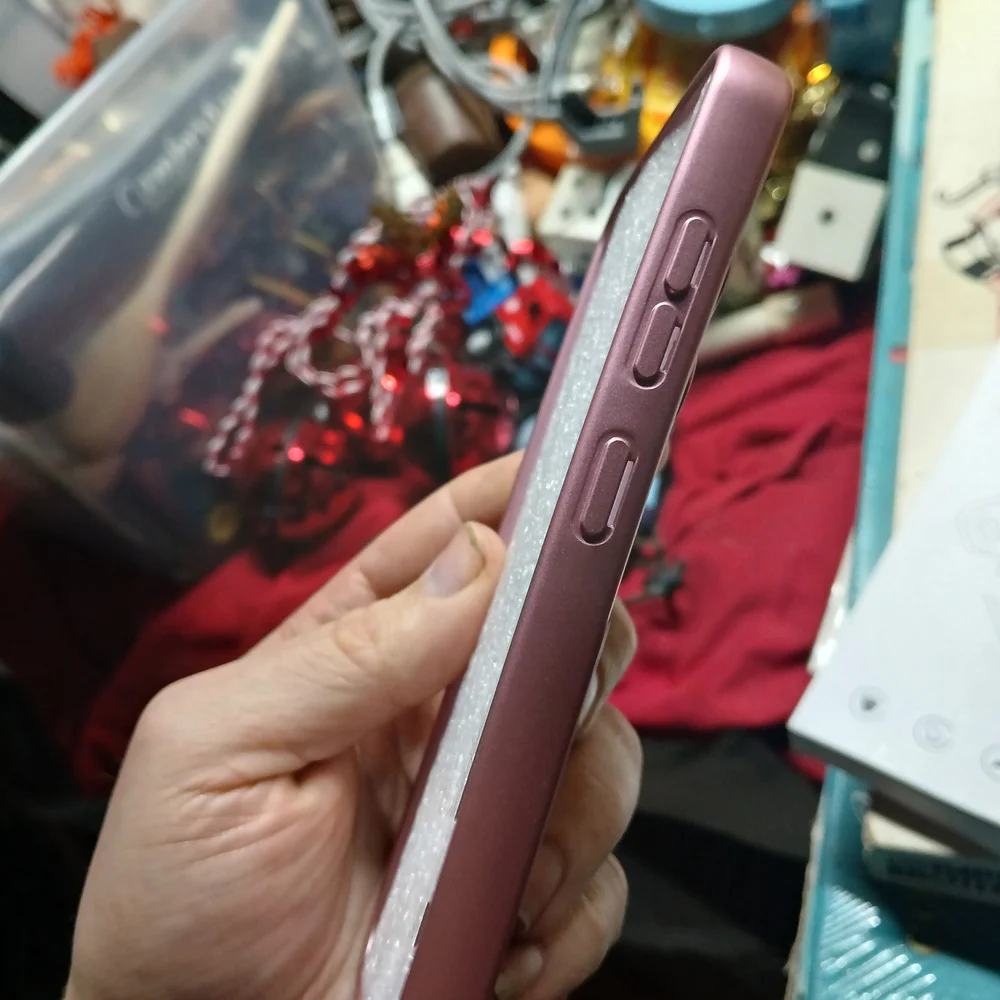 generic pink matte magnetic phone case compatible Samsung Galaxy S25...lekevo